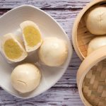Steamed Chinese Custard Buns Gluten Free Vegan
