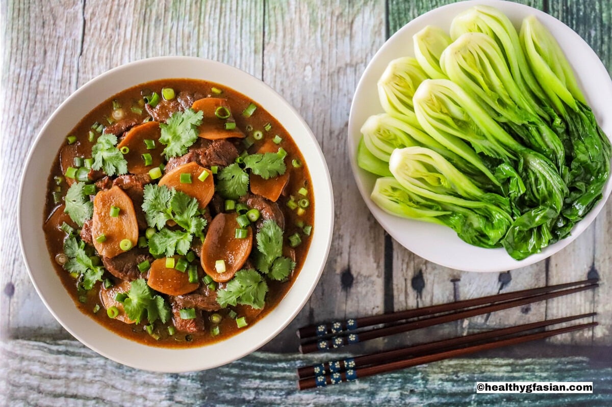 Instant Pot Braised Beef and Ginger Wine Gluten Free