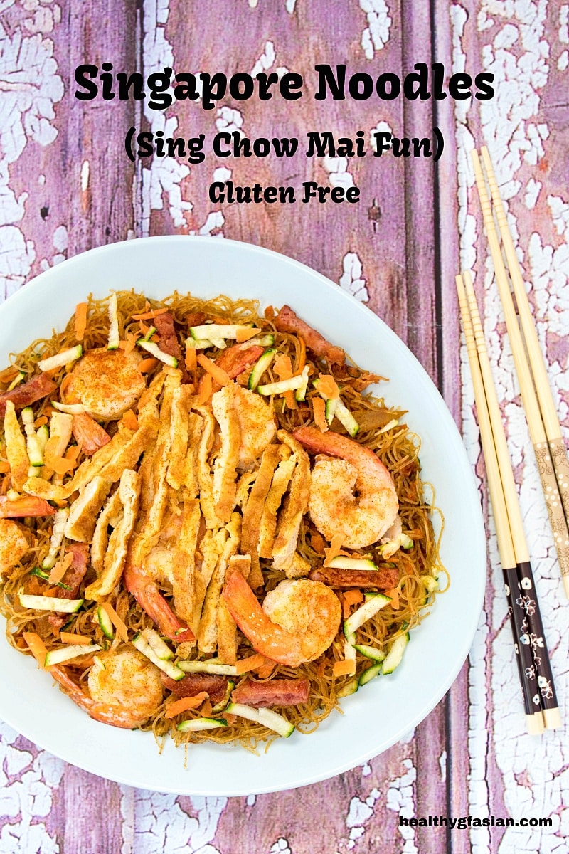 Singapore Noodles (Sing Chow Mai Fun) Gluten Free